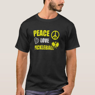 Peace Love Pickelball Fun True T-Shirt