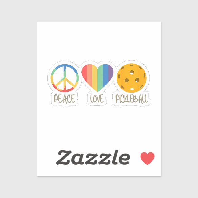 Peace Love Pickleball  (Sheet)