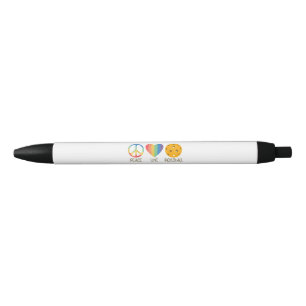 Peace Love Pickleball  Black Ink Pen