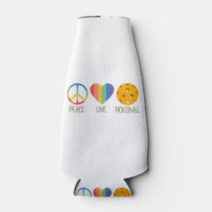Peace Love Pickleball Bottle Cooler