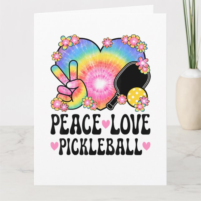 Peace Love Pickleball Card (Front)