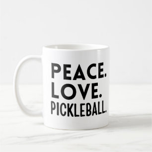 Peace Love Pickleball Coffee Mug