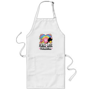 Peace Love Pickleball Long Apron