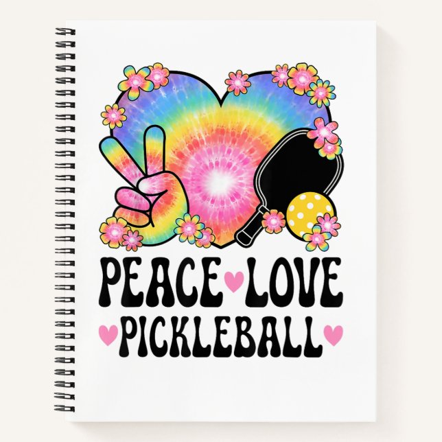 Peace Love Pickleball Notebook (Front)