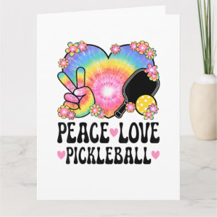 Peace Love Pickleball Thank You Card