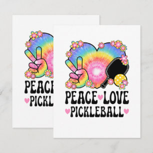 Peace Love Pickleball Thank You Card
