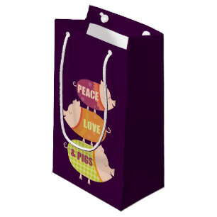 Peace Love Pigs Gift Bag
