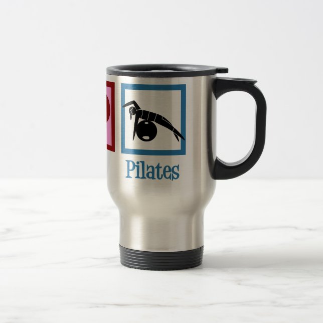 Peace Love Pilates Instructor Travel Mug (Right)