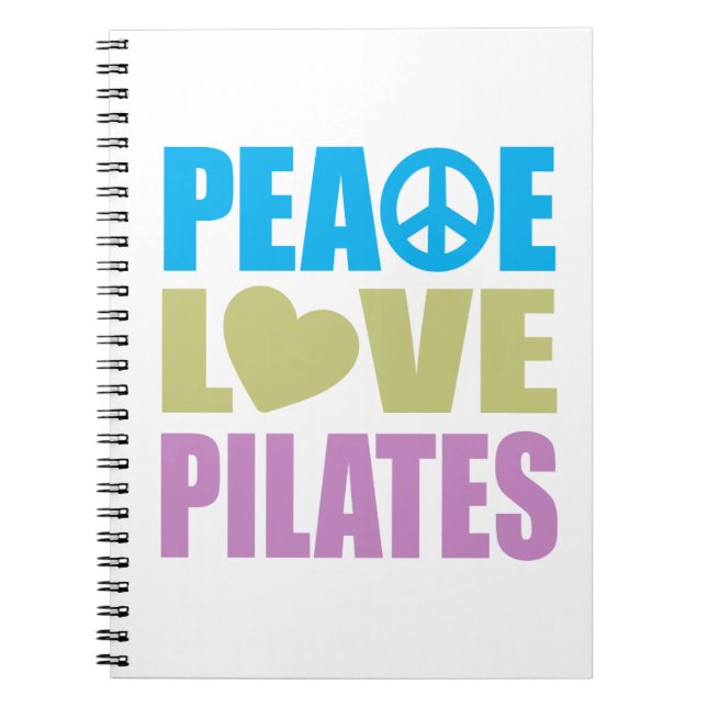 Peace Love Pilates Notebook (Front)