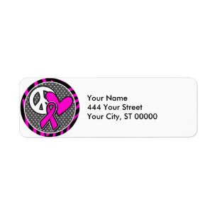 peace love pink awareness ribbon