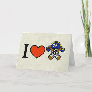 Peace, Love, Pirate!  Card