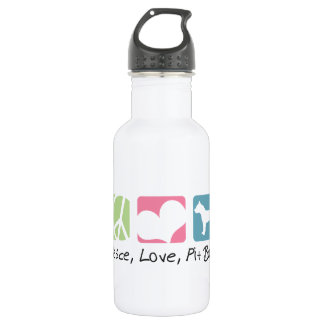 Peace Love Pit Bulls 532 Ml Water Bottle