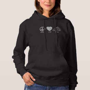 Peace Love Pizza Foodie Italian Food Pizzaholics P Hoodie