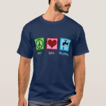 Peace Love Plumbing T-Shirt<br><div class="desc">Cute Peace Love Plumbing gift for a plumber that features a cool peace sign,  heart,  and a dripping water faucet.</div>