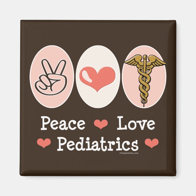 Peace Love PM&R Magnet Physiatry -... - Customized (Front)