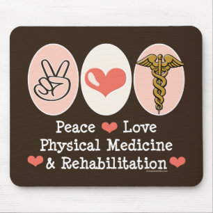 Peace Love PM&R Mousepad