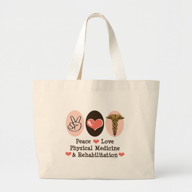 Peace Love PM&R Tote Bag (Front)