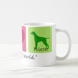 Peace Love Pointer Coffee Mug