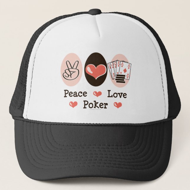 Peace Love Poker Hat (Front)