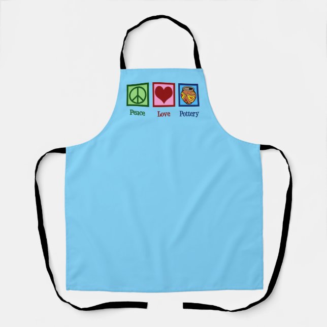 Peace Love Pottery Apron (Front)