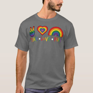 Peace Love Pride boy T-Shirt