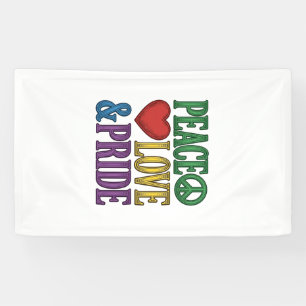 Peace Love Pride Vintage Engraving Vector Design_1 Banner