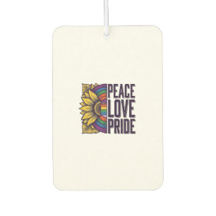 Peace Love Pride Vintage Flower Vector Shirt_1 Air Freshener