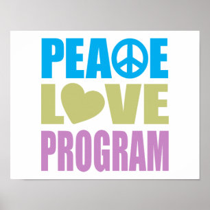 Peace Love Program Poster