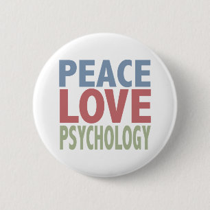 Peace Love Psychology 2 Inch Round Button