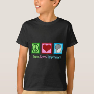 Peace Love Psychology Cute Psychologist  T-Shirt