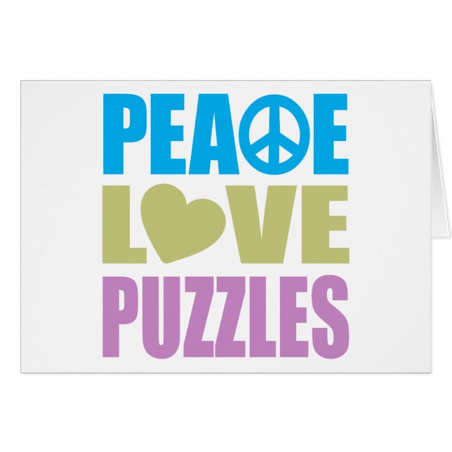 Peace Love Puzzles (Front Horizontal)