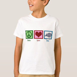 Peace Love Rats Kids T-Shirt