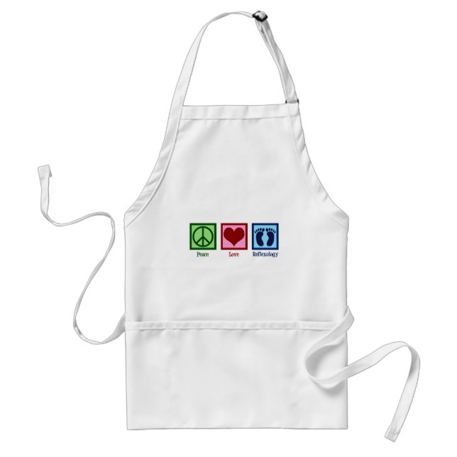 Peace Love Reflexology Standard Apron (Front)