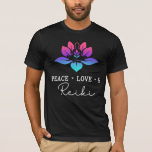 Peace Love Reiki Chakra Spiritual Meditation T-Shirt
