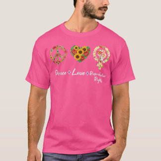 Peace Love Reproductive Rights Feminist Feminism  T-Shirt