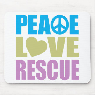 Peace Love Rescue Mouse Pad