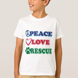Peace Love Rescue T-Shirt