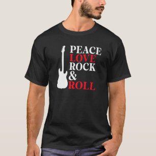 Peace Love Rock and Roll Rocker T-Shirt