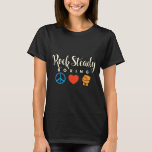 Peace Love Rock Steady Boxing Parkinson's T-Shirt