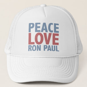 Peace Love Ron Paul Trucker Hat