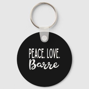 Peace Love Rre Exercise Yoga Rre Fitness Cl Keychain