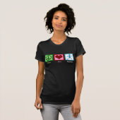 Peace Love Running T-Shirt (Front Full)
