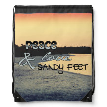 Peace Love & Sandy Feet Bag