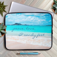Peace Love Sandy Feet Hawaii Tropical Beach Photo