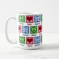 Peace Love Scales of Justice Cute Lawyer Judge