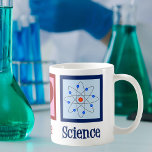 Peace Love Science Coffee Mug<br><div class="desc">Cool gift for a science teacher, scientist, or just a geek that love to learn about how the world works. Cute Peace Love Science design with a peace sign, heart, and atom model.</div>