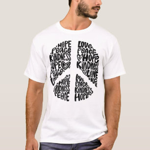 PEACE LOVE Shirt 60s 70s Tie Dye Hippie Halloween