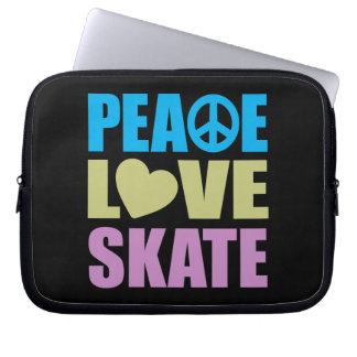 Peace Love Skate Laptop Sleeve