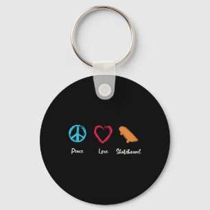 Peace Love Skateboard Skateboarding Fan Skater  Keychain