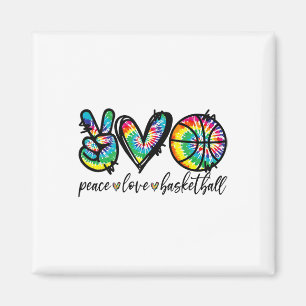 Peace Love Sketll Tie Dye Cute Sketll Lovers Magnet